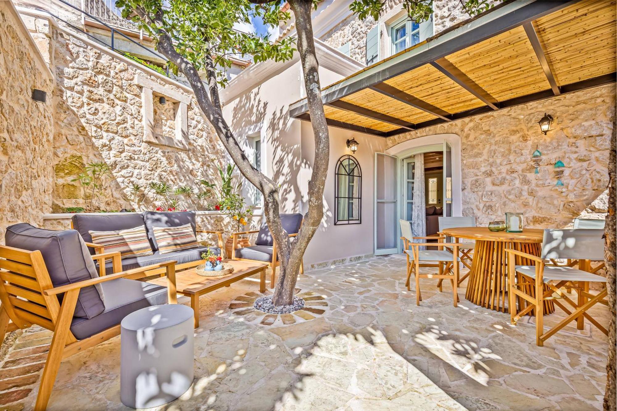 Courtyard Cottage Corfu Lákones Екстериор снимка